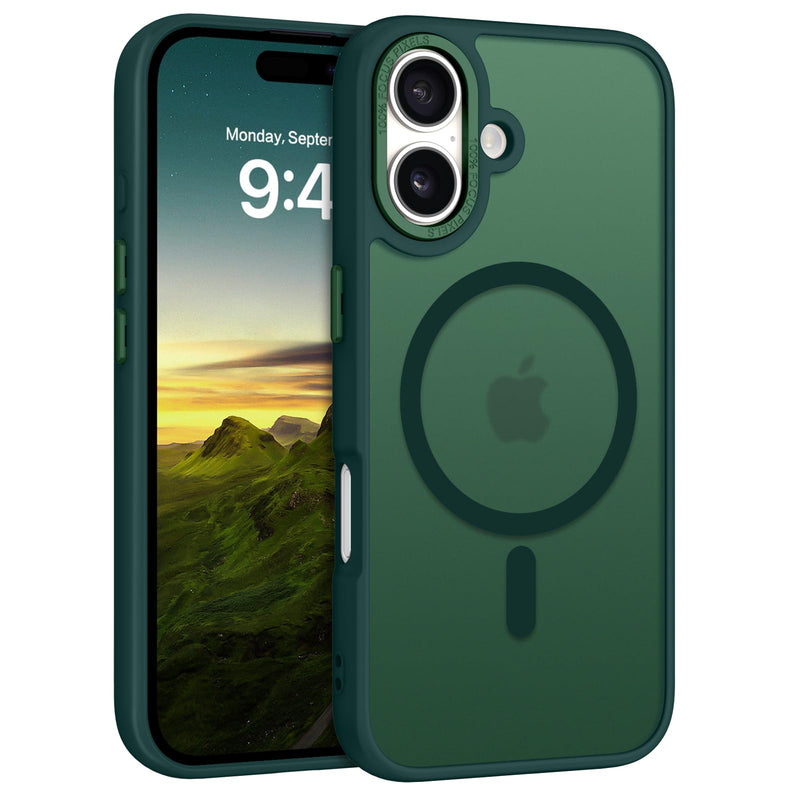 MagBoost Slim Case for iPhone 16 - Dark Green