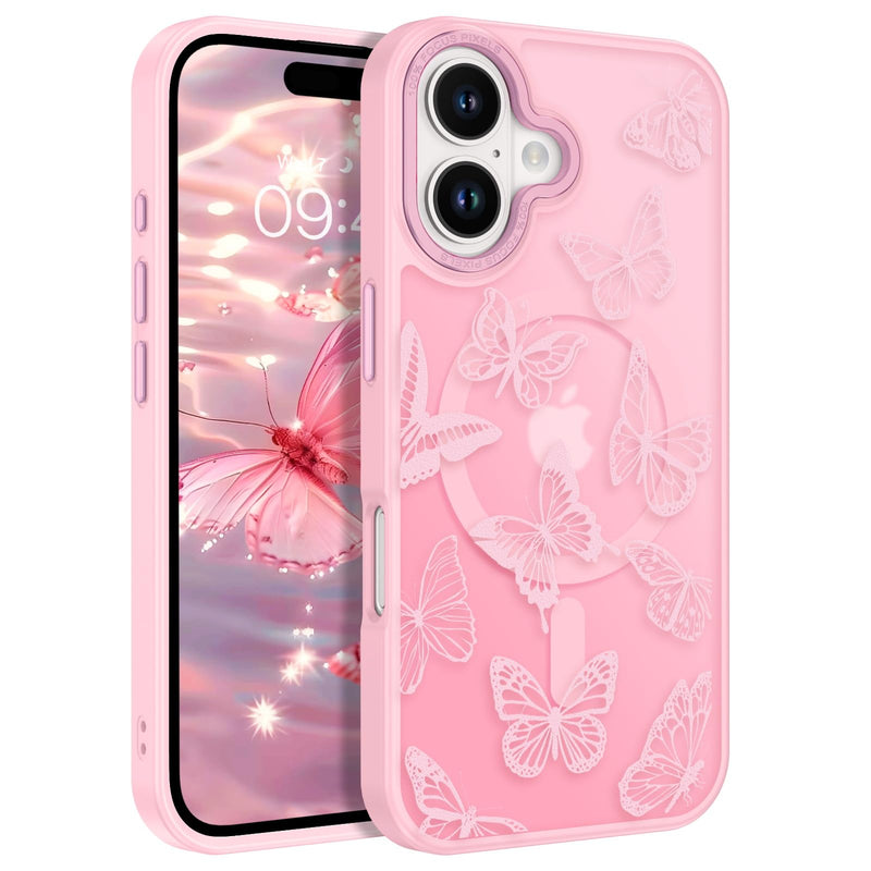 iPhone 16 Plus Butterfly Bliss Case - Magnetic & Protective
