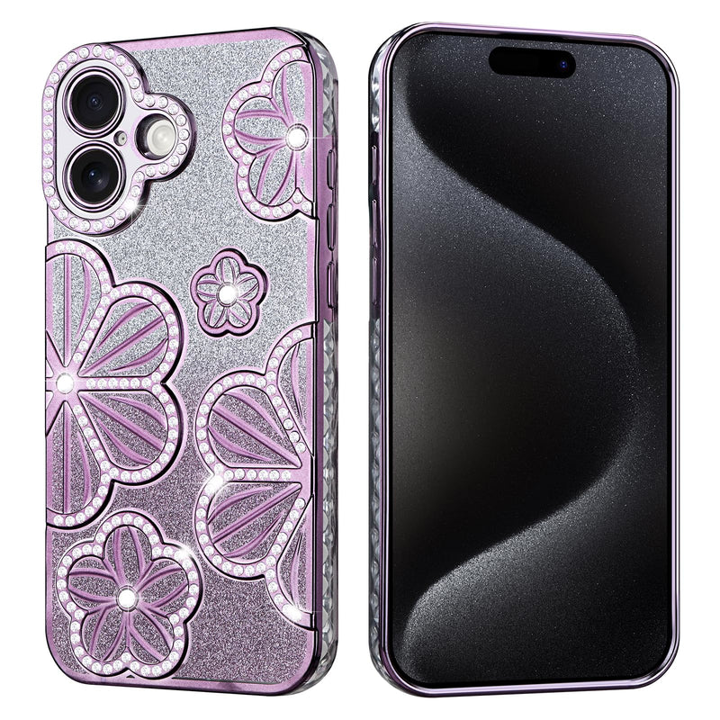 Bling Blossom iPhone 16 Case