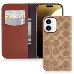 Coach Luxe Canvas Wallet iPhone 16 Case