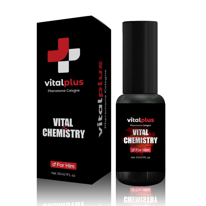 VitalPlus Pheromone Cologne for Men – 30ml Alcohol-Free Perfume Spray – Daily Wear with Signature Masculine Scent – Enhances Confidence