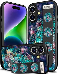 Butterfly Bliss iPhone 16 Case with Strap Stand