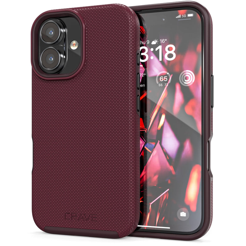 Crave MagSafe Dual Armor iPhone 16 Case - Berry