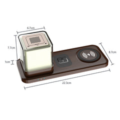 3-in-1 Wireless Charger with Aroma Night Light for iPhone