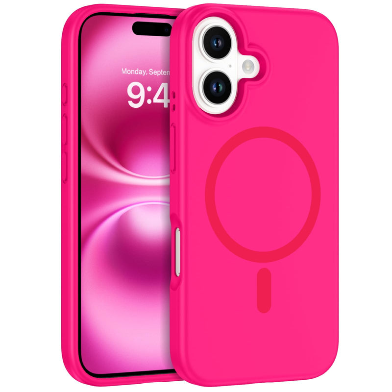 SilkyPink MagSafe Silicone Case for iPhone 16