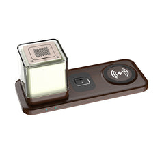 3-in-1 Wireless Charger with Aroma Night Light for iPhone